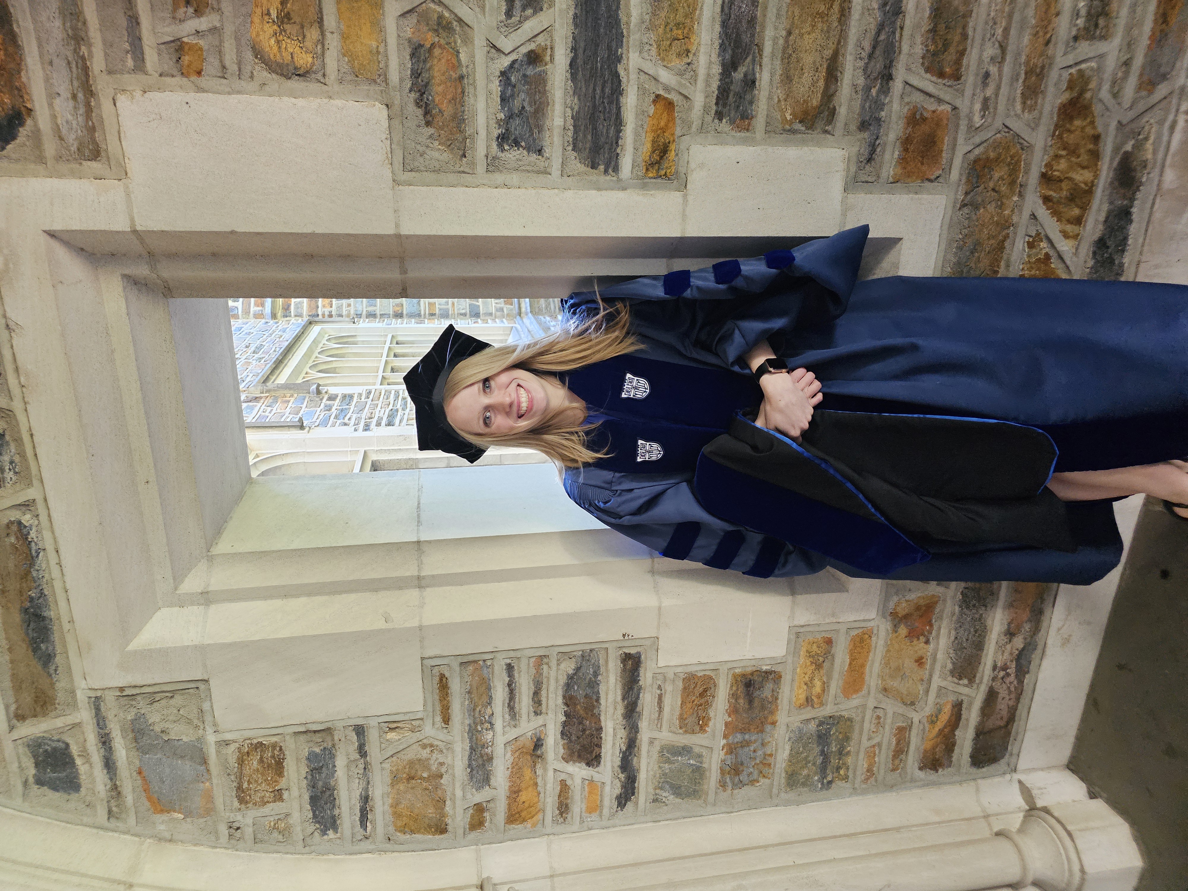 Dr Hannah Krall graduating from Duke University